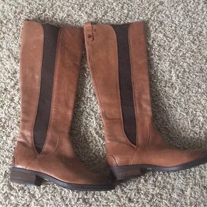 Sam Edelman brown knee high leather boots